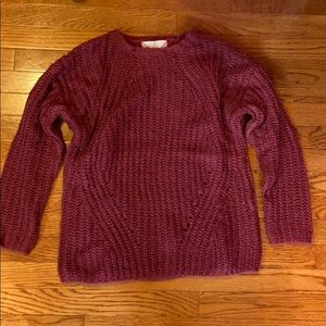 Pinkish pink rose sweater size medium